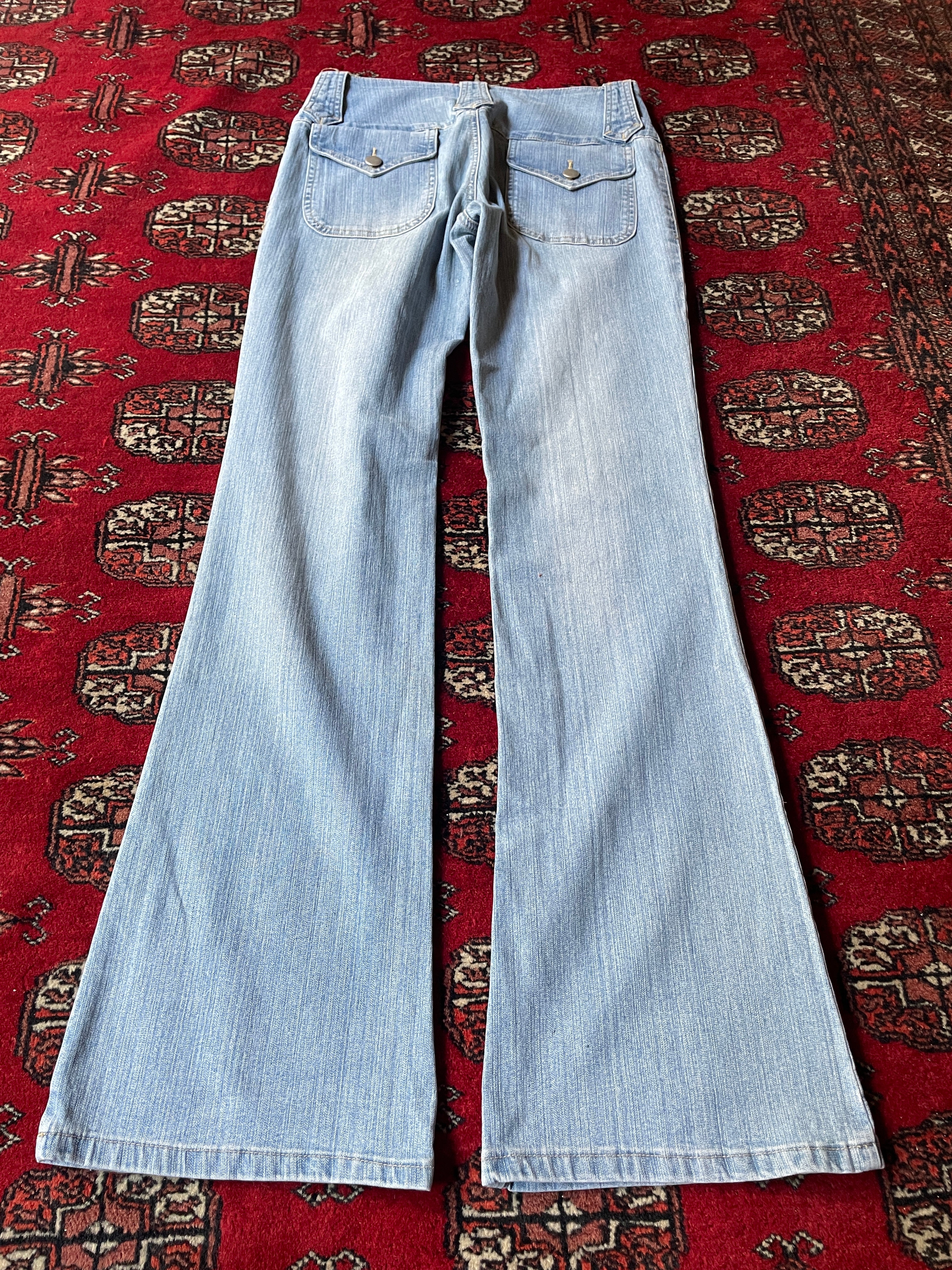 jeans low rise bootcut y2k anni 2000