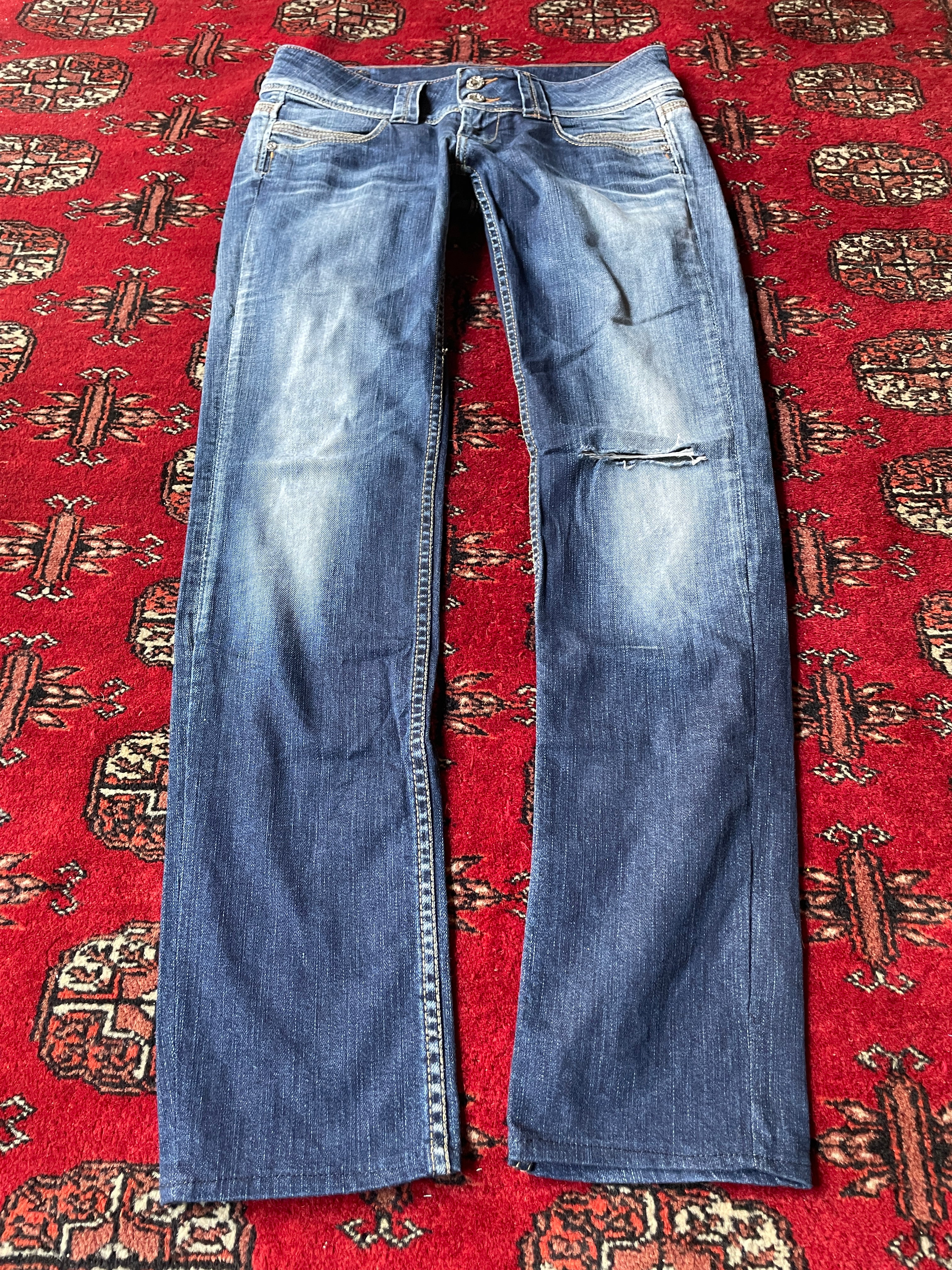 super low rise skinny pepe jeans y2k