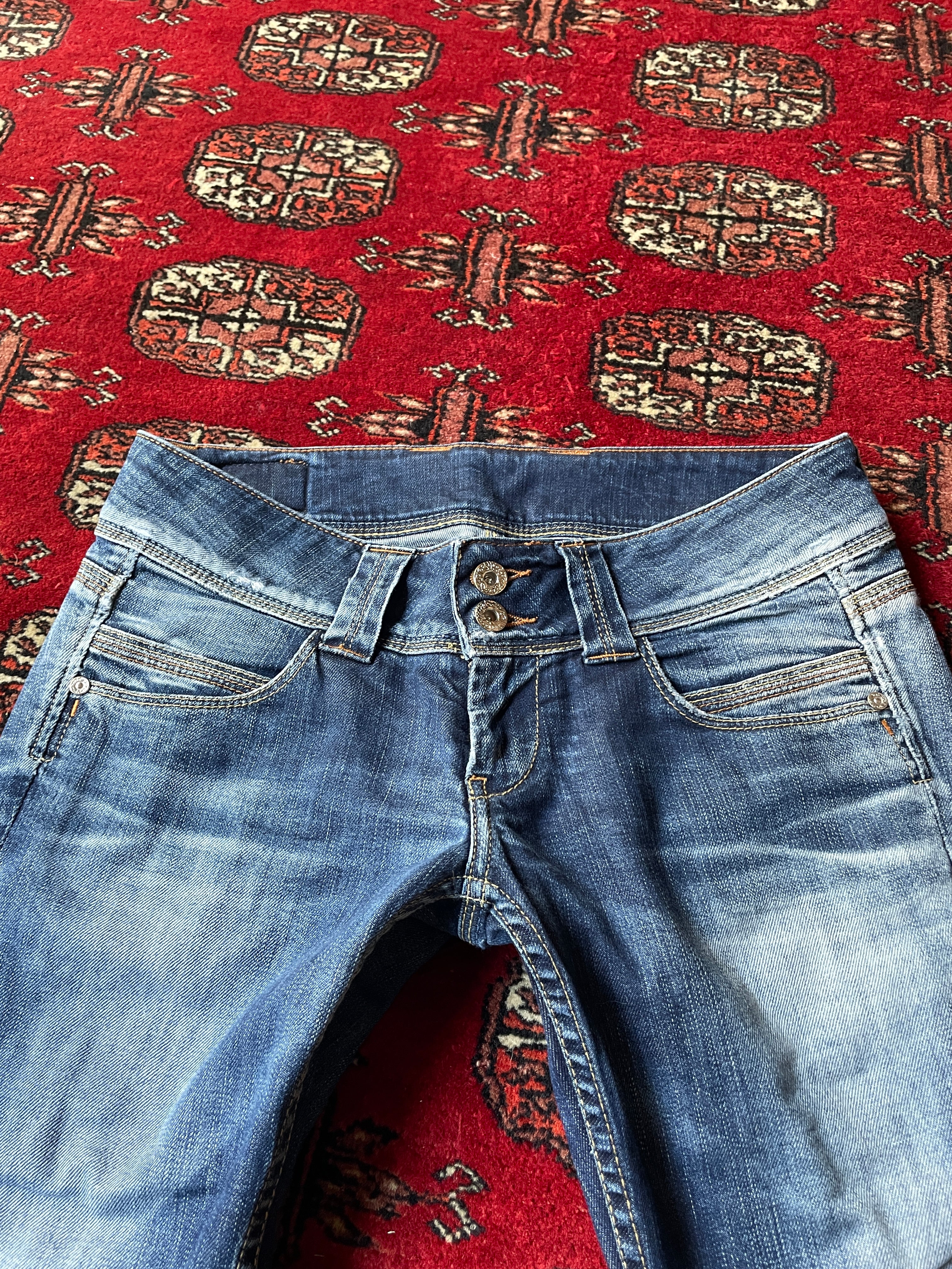 super low rise skinny pepe jeans y2k