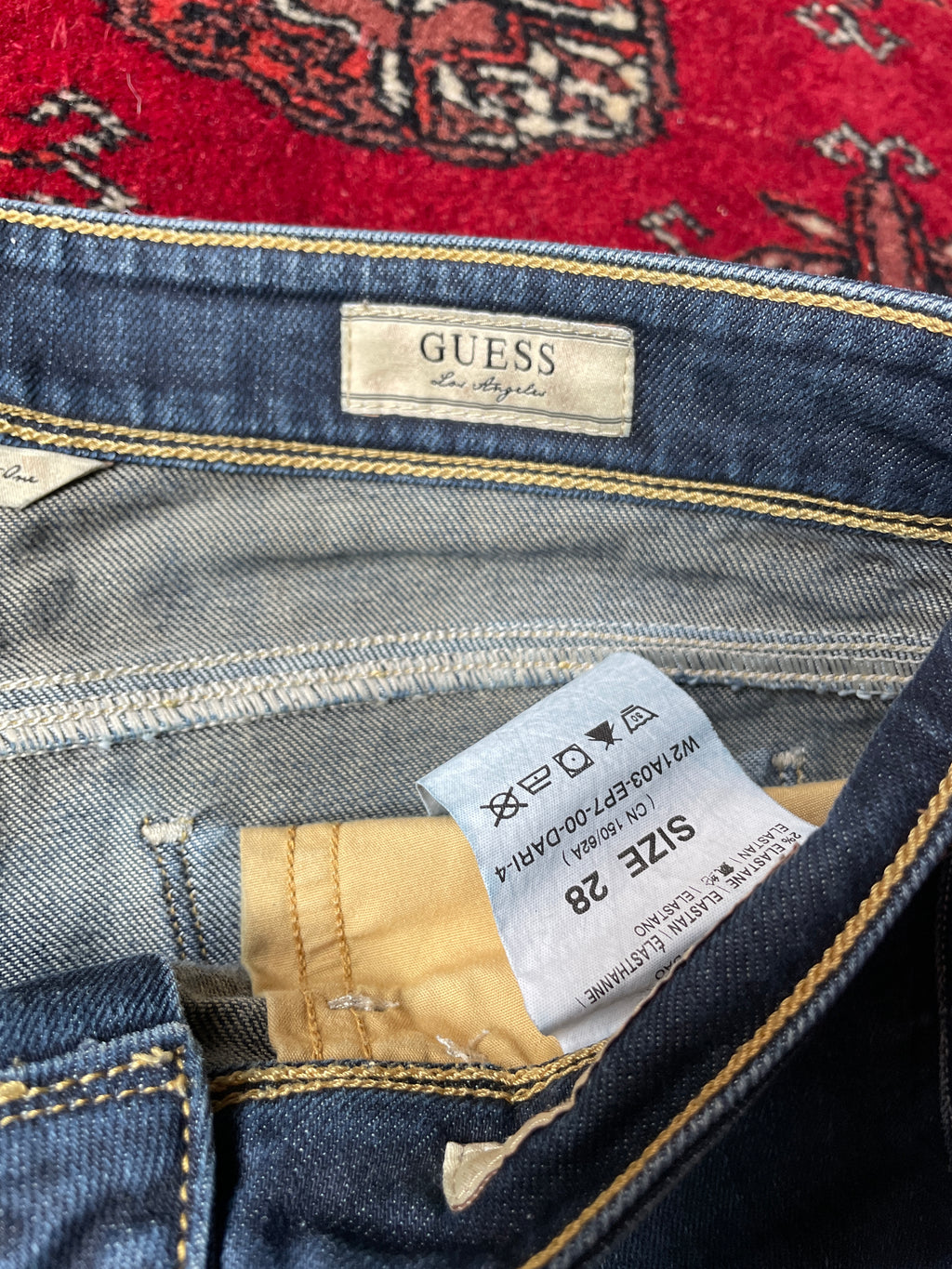 jeans Guess mid-waist straight leg
