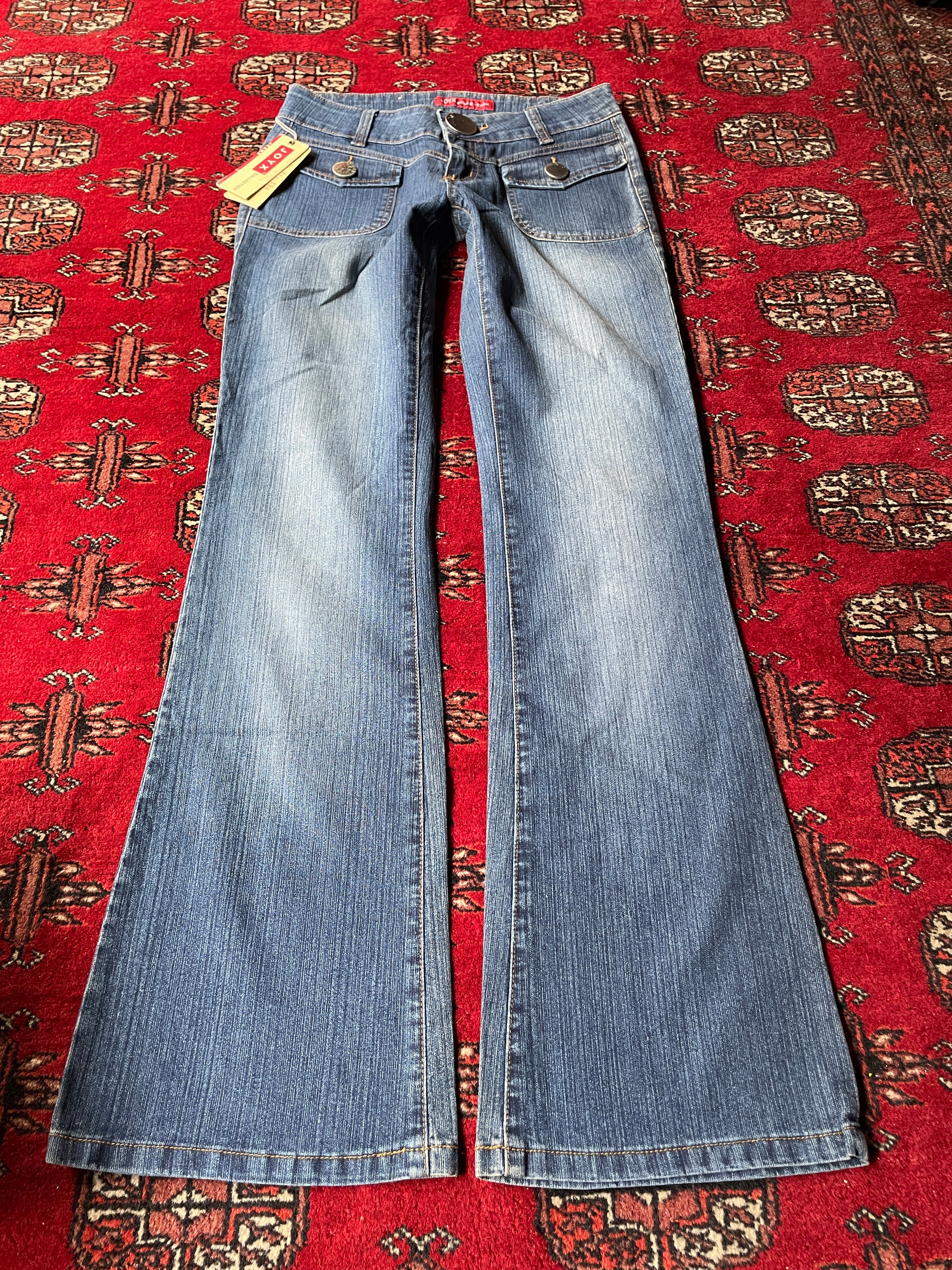 jeans bootcut low rise y2k anni 2000