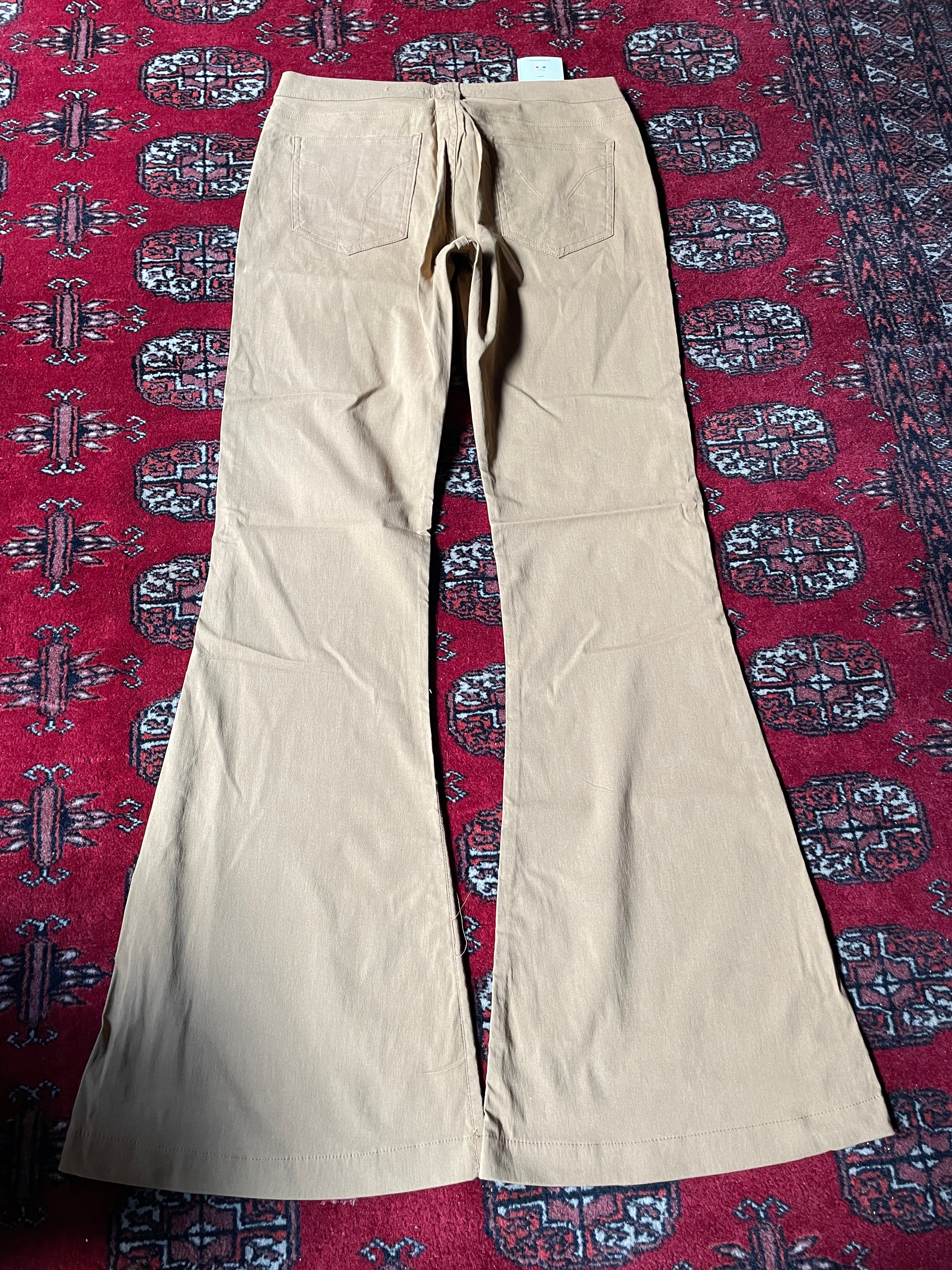 Miss Sixty belted flared low rise y2k pants